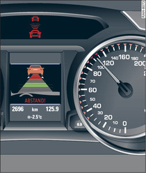 Kombiinstrument: Fahrerübernahmeaufforderung